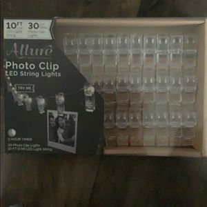 Photo clip LED string lights